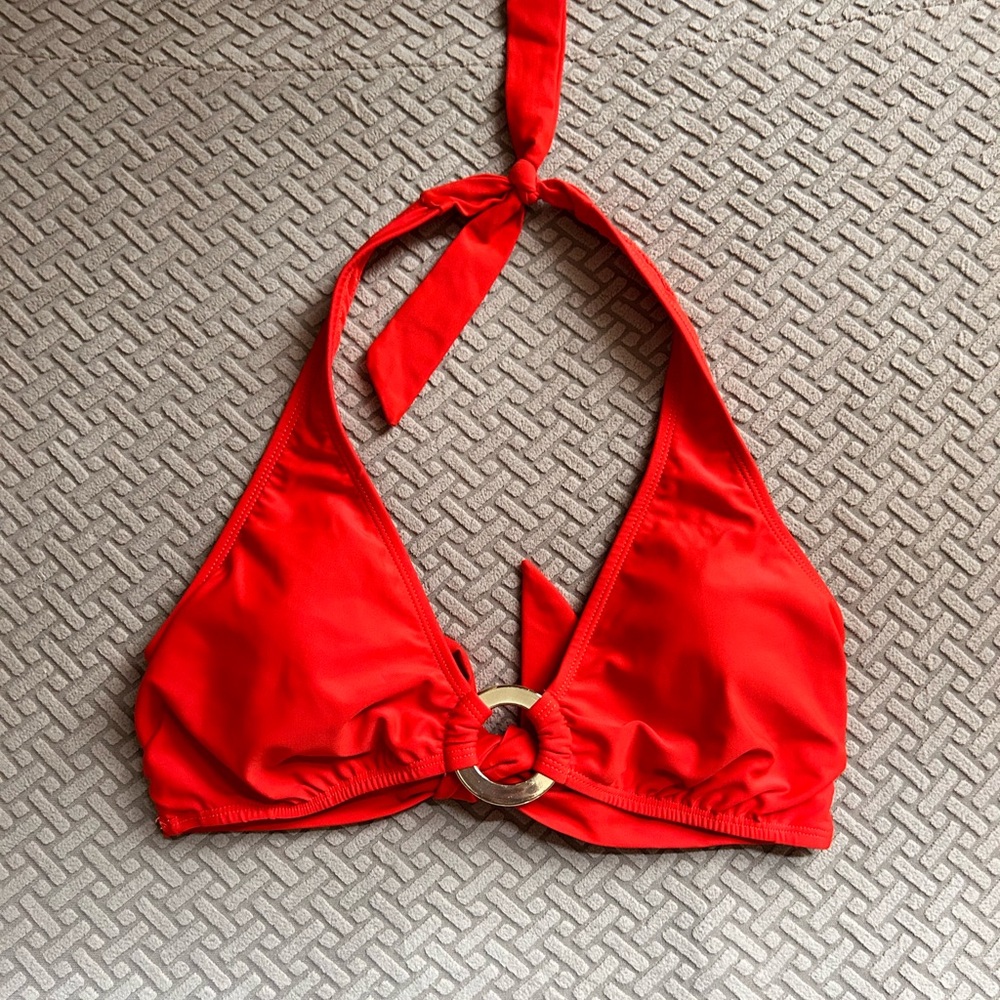 M Old Navy Red/Orange Classic Bikini Swimwear